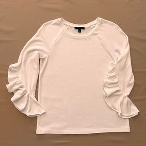 Banana Republic 3/4 Ruffle Sleeve Sweater
